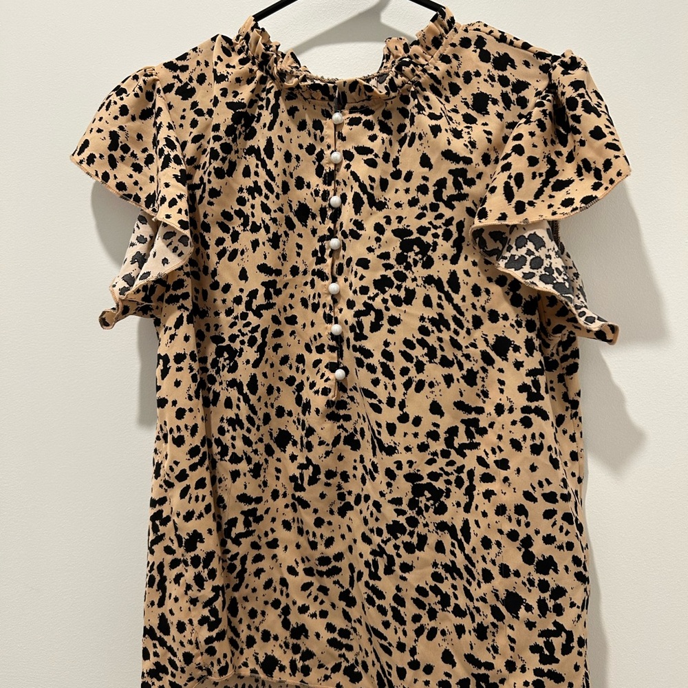 SHEIN Leopard Print Blouse